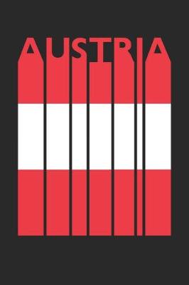 Book cover for Vintage Austria Notebook - Retro Austria Planner - Austrian Flag Diary - Austria Travel Journal