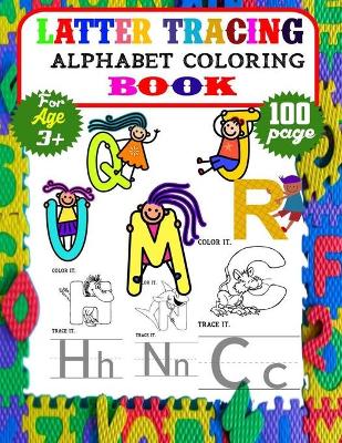 Book cover for Latter Tracing Alphabet Coloring Book