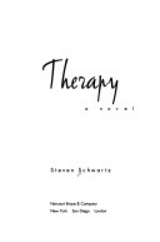 Cover of Therapy: a Novel