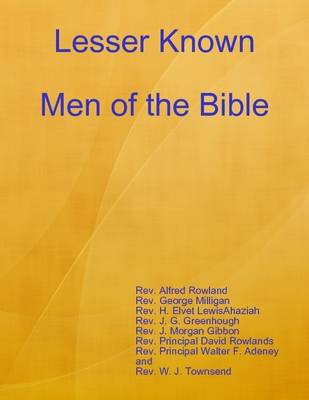 Book cover for Lesser Known Men of the Bible