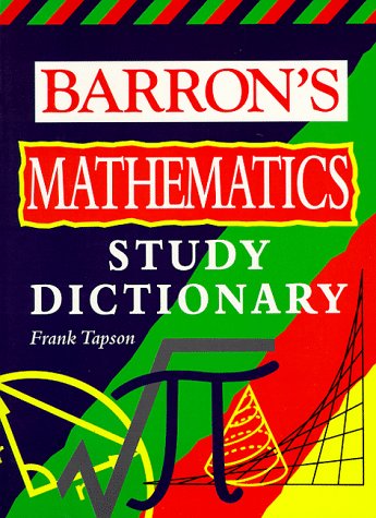 Cover of Barron's Math Study Dictionary