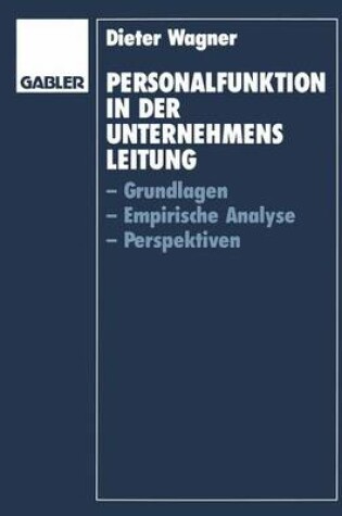 Cover of Personalfunktion in der Unternehmensleitung