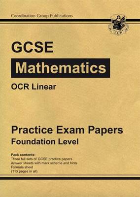 Cover of GCSE Maths OCR B (Linear) Practice Papers - Foundation