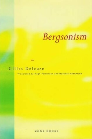 Cover of Bergsonism