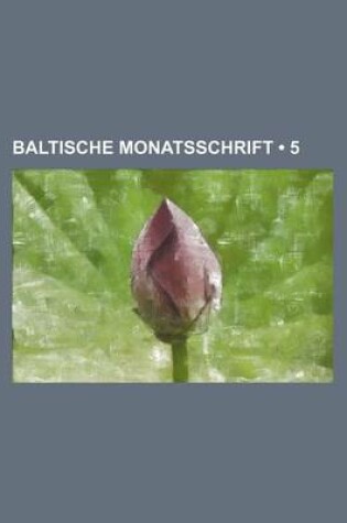 Cover of Baltische Monatsschrift (5)