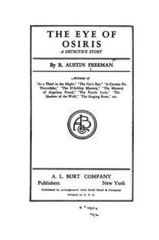 Cover of The Eye of Osiris, A Detective Story