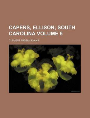 Book cover for Capers, Ellison Volume 5; South Carolina