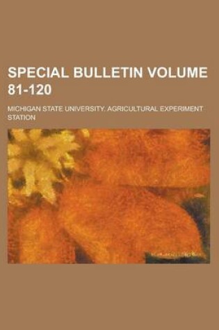 Cover of Special Bulletin Volume 81-120