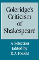 Book cover for Coleridge's Criticism of Shakespeare