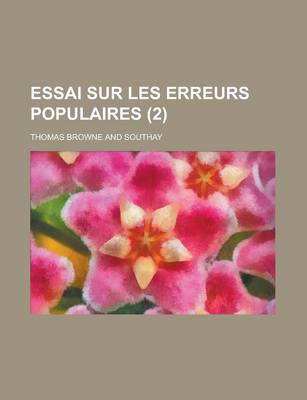 Book cover for Essai Sur Les Erreurs Populaires (2 )