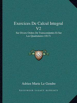 Book cover for Exercices de Calcul Integral V2