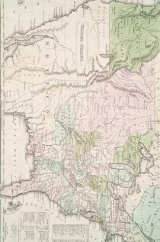 Cover of Antique 1830 Map of the United States and Territories Journal