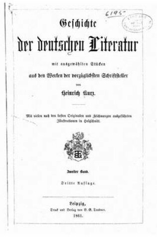 Cover of Geschichte der deutschen literatur