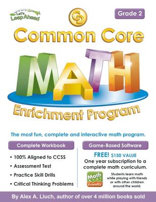 Book cover for Common Core Math Enrichment Program Grade 2