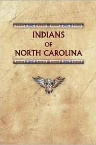 Cover of Indians of North Carolina