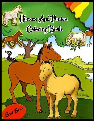 Book cover for Horses And Ponies Coloring Book