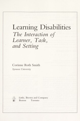 Cover of Learning Disabilities