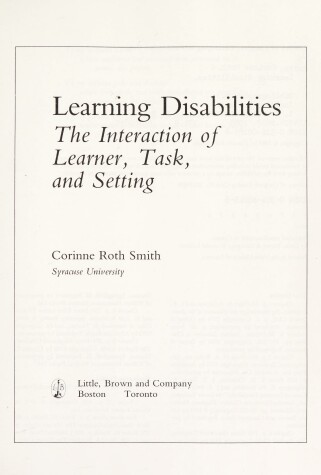 Cover of Learning Disabilities