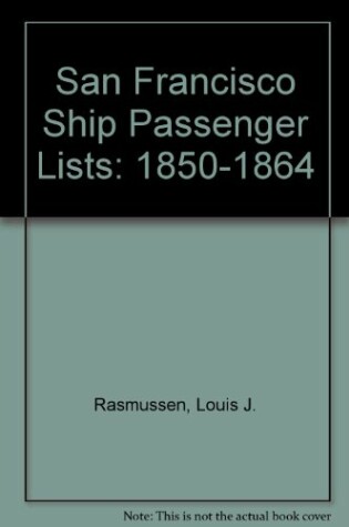 Cover of San Francisco Ship Passenger Lists