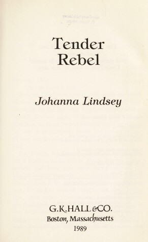 Book cover for Tender Rebel