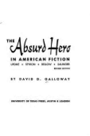 Cover of Absurd Hero in American Fiction