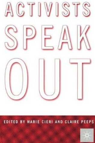 Cover of Activists Speak Out