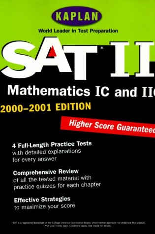 Cover of Sat II Mathematics 2000 2001