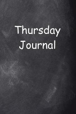 Cover of Thursday Journal Chalkboard Design