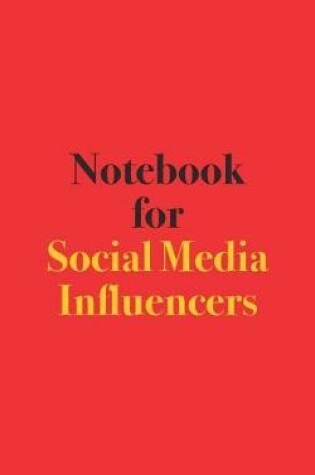 Cover of Notebook for Social Media Influencers