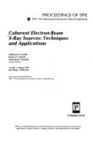 Cover of Coherent Electron-beam x-ray Sources