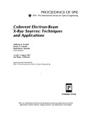 Book cover for Coherent Electron-beam x-ray Sources