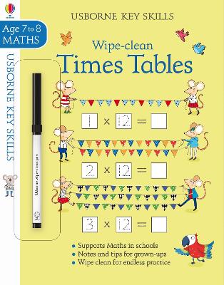 Book cover for Wipe-clean Times Tables 7-8