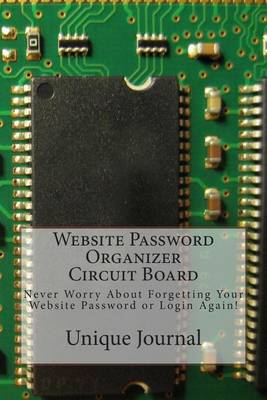 Book cover for Website Password Organizer Circuit Board