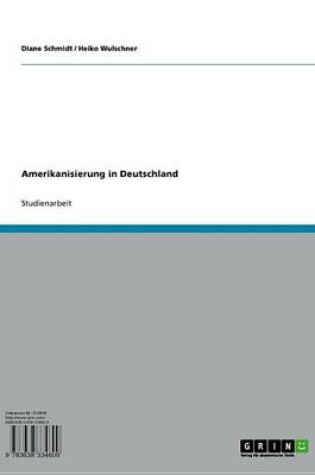 Cover of Amerikanisierung in Deutschland
