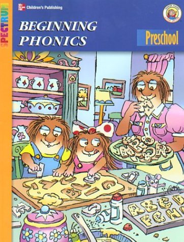 Book cover for Spectrum Beginning Phonics, Preschool