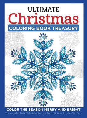 Book cover for Ultimate Christmas Coloring Book Treasury