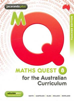 Book cover for Maths Quest 8 for the Australian Curriculum Teacher Edition and EGuidePLUS