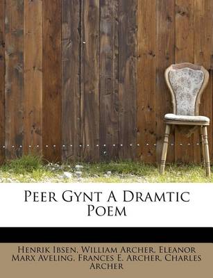 Book cover for Peer Gynt a Dramtic Poem