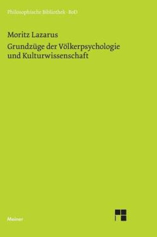 Cover of Grundzuge der Voelkerpsychologie und Kulturwissenschaft