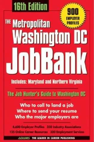 Cover of Metropolitan Washington DC Jobbank