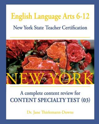 Book cover for English Language Arts 6-12 New York State Teacher Certification