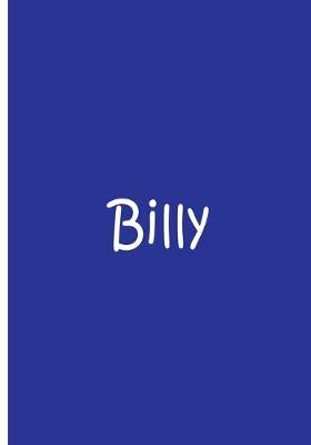 Book cover for Billy - Blue Personalized Notebook / Journal / Blank Lined Pages