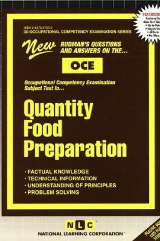 Cover of QUANTITY FOOD PREPARATION