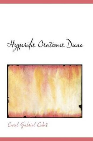 Cover of Hyperidis Orationes Duae