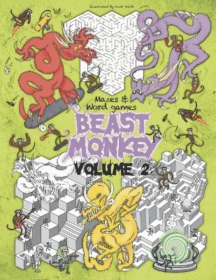 Book cover for BEAST MONKEY volume 2 mazes and word games