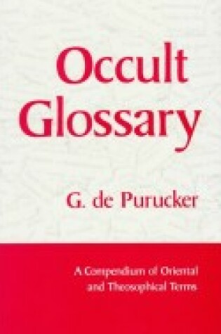 Cover of Occult Glossary