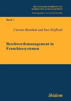 Cover of Beschwerdemanagement in Franchisesystemen.