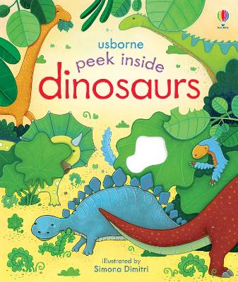 Book cover for Peek Inside Dinosaurs