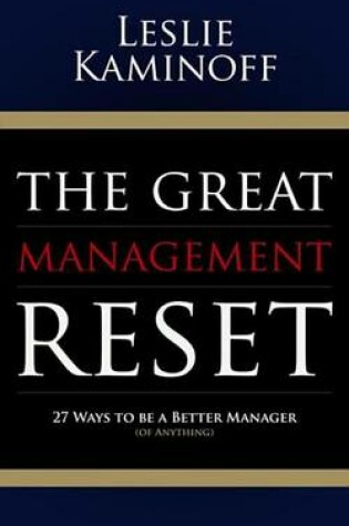 Cover of The Great Management Reset