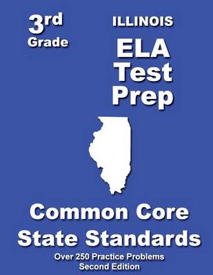 Book cover for Illinois 3rd Grade ELA Test Prep